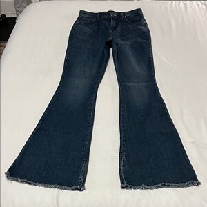 NWOT Lee High Rise Flare Leg Split Hem Jeans